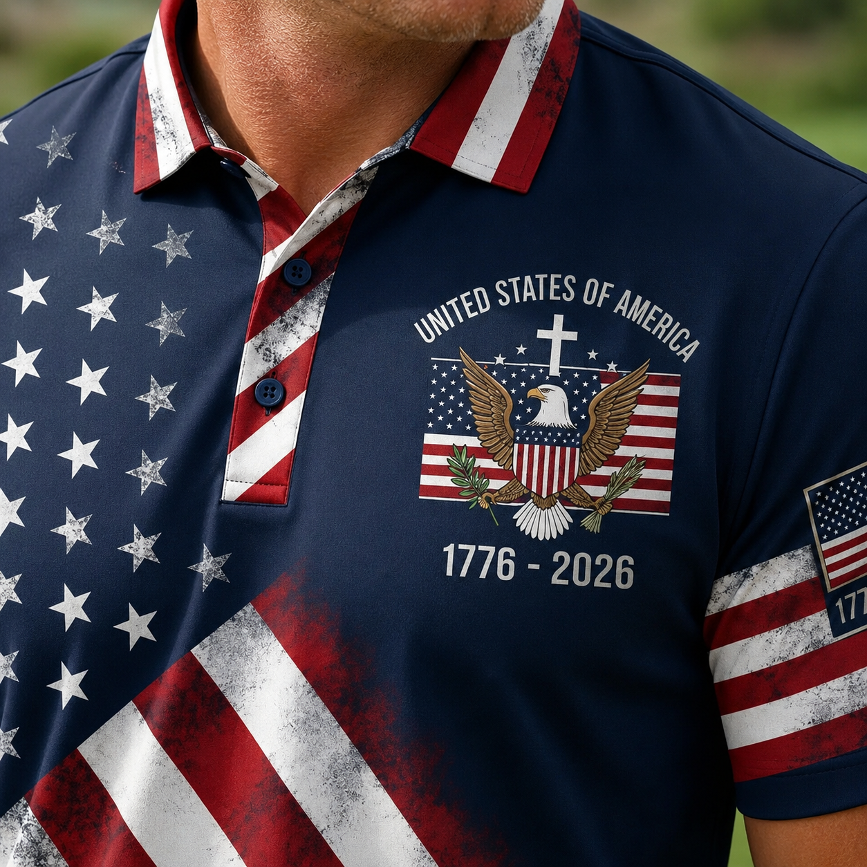 Built with moisture-wicking fabric and 250th anniversary